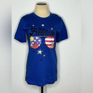 Blue Kids Shirt with Graphic Print